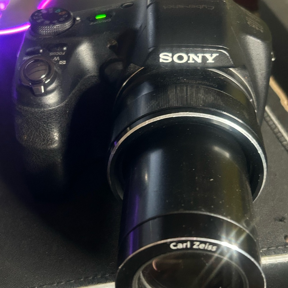 Sony Black Digital Camera with Carl Zeiss Optics